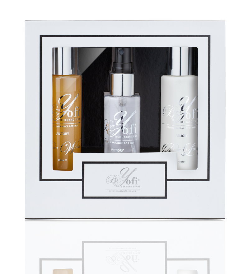 BEYofi Fragrances Mens Gift Set: Body Spray, Body Wash, Body Lotion